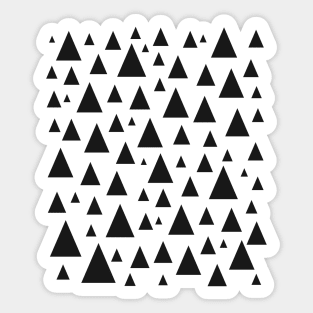 Monochrome Triangle Polka Dot Sticker